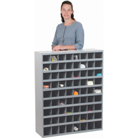 Armoires pour bacs de rangement en acier, 33-3/4" la x 12" p x 42" h, Gris Brunswick Fyr & Safety