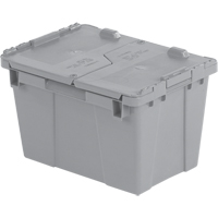 Contenants de distribution Flipak en plastique poly&eacute;thyl&egrave;ne (PE), 15,2" x 10,9" x 9,7", Gris Brunswick Fyr & Safety