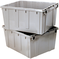 Nesting Container, 21.1" W x 17.7" D x 12" H, Grey Brunswick Fyr & Safety