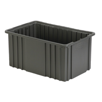 Divider Box, Polyethylene, 15.5" W x 9.9" D x 8" H, Grey Brunswick Fyr & Safety