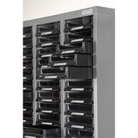 Casiers pour pi&egrave;ces KPC-300, Acier galvanis&eacute;, 60 tiroirs, 21-3/10" x 10-2/5" x 36-9/10", Gris Brunswick Fyr & Safety