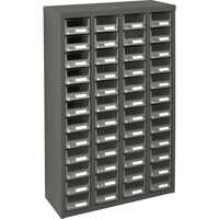 Casiers pour pi&egrave;ces KPC-400, Acier galvanis&eacute;, 48 tiroirs, 22-3/5" x 8-7/10" x 36-9/10", Gris Brunswick Fyr & Safety