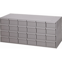 Casiers &agrave; tiroirs industriels, 24 tiroirs, 33-3/4" la x 11-5/8" p x 14-3/8" h, Gris Brunswick Fyr & Safety