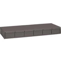 Casiers &agrave; tiroirs industriels, 6 tiroirs, 33-3/4" la x 11-5/8" p x 4" h, Gris Brunswick Fyr & Safety