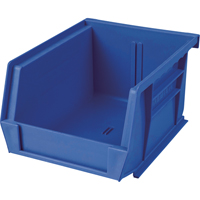 Plastic Bin, 8-1/4" W x 9" H x 18" D, Blue Brunswick Fyr & Safety