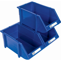 Stack & Hang Bin, 4-13/16" W x 3-3/16" H x 7-1/8" D, Blue Brunswick Fyr & Safety