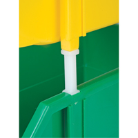 Stack & Hang Bin, 5-7/8" W x 4-11/16" H x 9-13/16" D, Yellow Brunswick Fyr & Safety