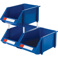 Stack & Hang Bin, 8-3/16" W x 6-3/16" H x 14" D, Blue Brunswick Fyr & Safety