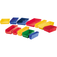 Shelf Bins, 11-1/8" W x 4" H x 11-5/8" D, Yellow, 30 lbs. Capacity Brunswick Fyr & Safety