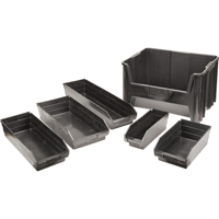 Recycled Shelf Bins, 4-1/8" W x 11-5/8" D x 4" H, 30 lbs. Capacity CB850 | Brunswick Fyr & Safety