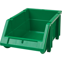 Stack & Hang Bin, 4-13/16" W x 3-3/16" H x 7-1/8" D, Green Brunswick Fyr & Safety
