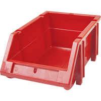 Stack & Hang Bin, 5-7/8" W x 4-11/16" H x 9-13/16" D, Red Brunswick Fyr & Safety