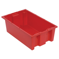 Contenants Stack & Nest, 6" x 18" x 11", Rouge Brunswick Fyr & Safety