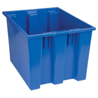 Stack & Nest Totes, 13" x 19.5" x 15.5", Blue Brunswick Fyr & Safety