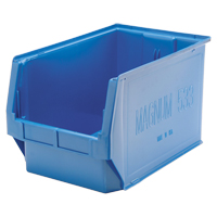 Giant Stacking Containers, 12.375" W x 19.75" D x 11.875" H, Blue Brunswick Fyr & Safety