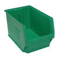 Giant Stacking Containers, 12.375" W x 19.75" D x 11.875" H, Green Brunswick Fyr & Safety