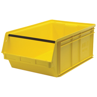 Giant Stacking Containers, 18.375" W x 29" D x 11.875" H, Yellow Brunswick Fyr & Safety