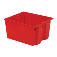 Polylewton Stack-N-Nest&reg; Containers, 13" x 24" x 20", Red Brunswick Fyr & Safety