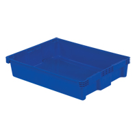 Polylewton Stack-N-Nest&reg; Containers, 6.1" x 29.6" x 22.4", Blue Brunswick Fyr & Safety