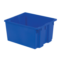 Polylewton Stack-N-Nest&reg; Containers, 13" x 24" x 20", Blue Brunswick Fyr & Safety