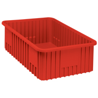 Contenants Divider Box, Plastique, 22,5" la x 17,5" p x 8" h, Rouge Brunswick Fyr & Safety