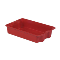 Stack-N-Nest<sup>®</sup> Plexton Containers, 14.8" W x 24.3" D x 5.1" H, Red CD184 | Brunswick Fyr & Safety