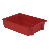 Stack-N-Nest<sup>®</sup> Plexton Containers, 24" W x 34.1" D x 8.1" H, Red CD191 | Brunswick Fyr & Safety