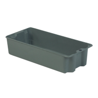 Stack-N-Nest<sup>®</sup> Plexton Containers, 13.8" W x 29.6" D x 7" H, Grey CD203 | Brunswick Fyr & Safety
