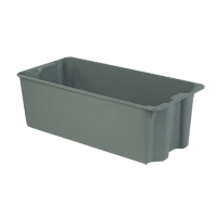 Stack-N-Nest<sup>®</sup> Plexton Containers, 20.1" W x 42.5" D x 14.1" H, Grey CD206 | Brunswick Fyr & Safety