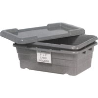 Cross Stack Bins, 16" W x 25.125" D x 8.5" H, Grey Brunswick Fyr & Safety