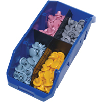 Quick Pick Bins, 5" x 6.625" x 12-1/2", Blue Brunswick Fyr & Safety