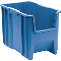 Giant Stacking Containers, 10.875" W x 17.5" D x 12.5" H, Blue Brunswick Fyr & Safety