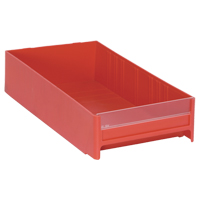 Cabinet Drawer, 5-5/8" W x 11" D x 2-1/2" H, Red Brunswick Fyr & Safety