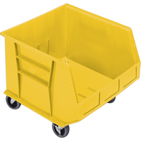Bac mobile, 14" ha x 16-1/2" la x 18" p, Capacit&eacute; de 75 lb, Jaune Brunswick Fyr & Safety