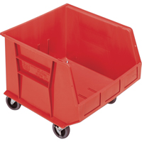 Bac mobile, 14" ha x 16-1/2" la x 18" p, Capacit&eacute; de 75 lb, Rouge Brunswick Fyr & Safety
