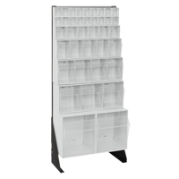 Tip-Out Bins Stand, 23-5/8" W x 8" D x 52" H, 38 Drawers Brunswick Fyr & Safety