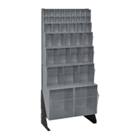 Tip-Out Bins Stand, 23-5/8" W x 8" D x 52" H, 38 Drawers CE962 | Brunswick Fyr & Safety