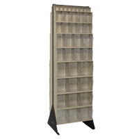 Tip-Out Bins Stand, 23-5/8" W x 16" D x 75" H, 72 Drawers CE967 | Brunswick Fyr & Safety