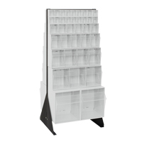 Tip-Out Bins Stand, 23-5/8" W x 16" D x 52" H, 76 Drawers CE969 | Brunswick Fyr & Safety