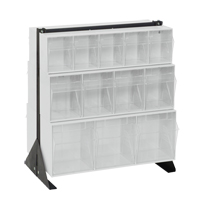 Tip-Out Bins Stand, 23-5/8" W x 16" D x 28" H, 24 Drawers CE972 | Brunswick Fyr & Safety