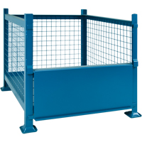 Bulk Stacking Containers, 40.5" W x 48.5" D x 30" H, 3000 lbs. Capacity Brunswick Fyr & Safety