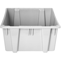 Stack & Nest Palletote Box, 13" x 15.5" x 19.5", Grey Brunswick Fyr & Safety