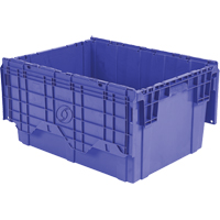 Contenants de distribution Flipak en plastique poly&eacute;thyl&egrave;ne (PE), 27,9" x 20,9" x 15,2", Bleu Brunswick Fyr & Safety