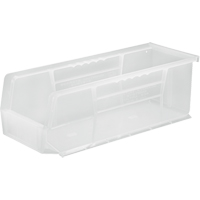 Bac transparent ultra empilable & suspendable, 5-1/2" la, 5" h x 14-3/4" p, Transparent Brunswick Fyr & Safety