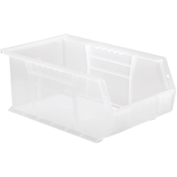 Bac transparent ultra empilable & suspendable, 8-1/4" la, 6" h x 13-5/8" p, Transparent Brunswick Fyr & Safety