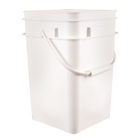 Seau carr&eacute;, Plastique, 4,25 gal. Brunswick Fyr & Safety