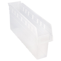 Bacs pour &eacute;tag&egrave;re Store-Max, 4-3/8" la x 8" H x 23-5/8" p, Transparent, Capacit&eacute; 68 lb Brunswick Fyr & Safety