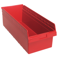 Bacs pour &eacute;tag&egrave;re Store-Max, 11-1/8" la x 8" H x 23-5/8" p, Rouge, Capacit&eacute; 68 lb Brunswick Fyr & Safety