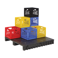 Caisse en plastique pour produits laitiers Brunswick Fyr & Safety