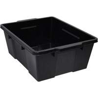 Plastic Latch Container, 15.875" W x 21" D x 7.75" H, Black Brunswick Fyr & Safety